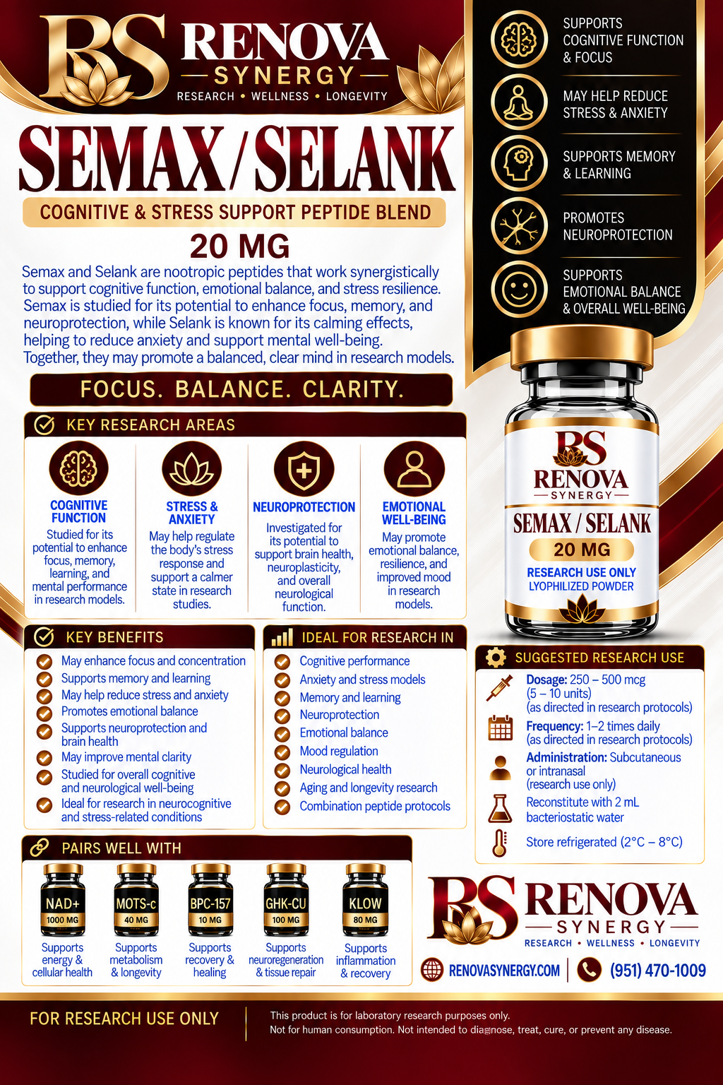 Semax/Selank Combo 20mg - Image 2